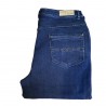 Pantalon femme bleu brut marine coupe jean classique cotton
