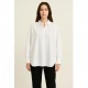 Chemise oversize Wendy Trendy femme boutons ficelles ample made in Italy