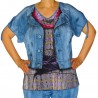 T-shirt femme imprimé jean Masquenada