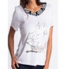 T-shirt bateau Natural Marin